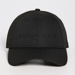 NEW NWT Canada Goose Black Wordmark Adjustable Cap